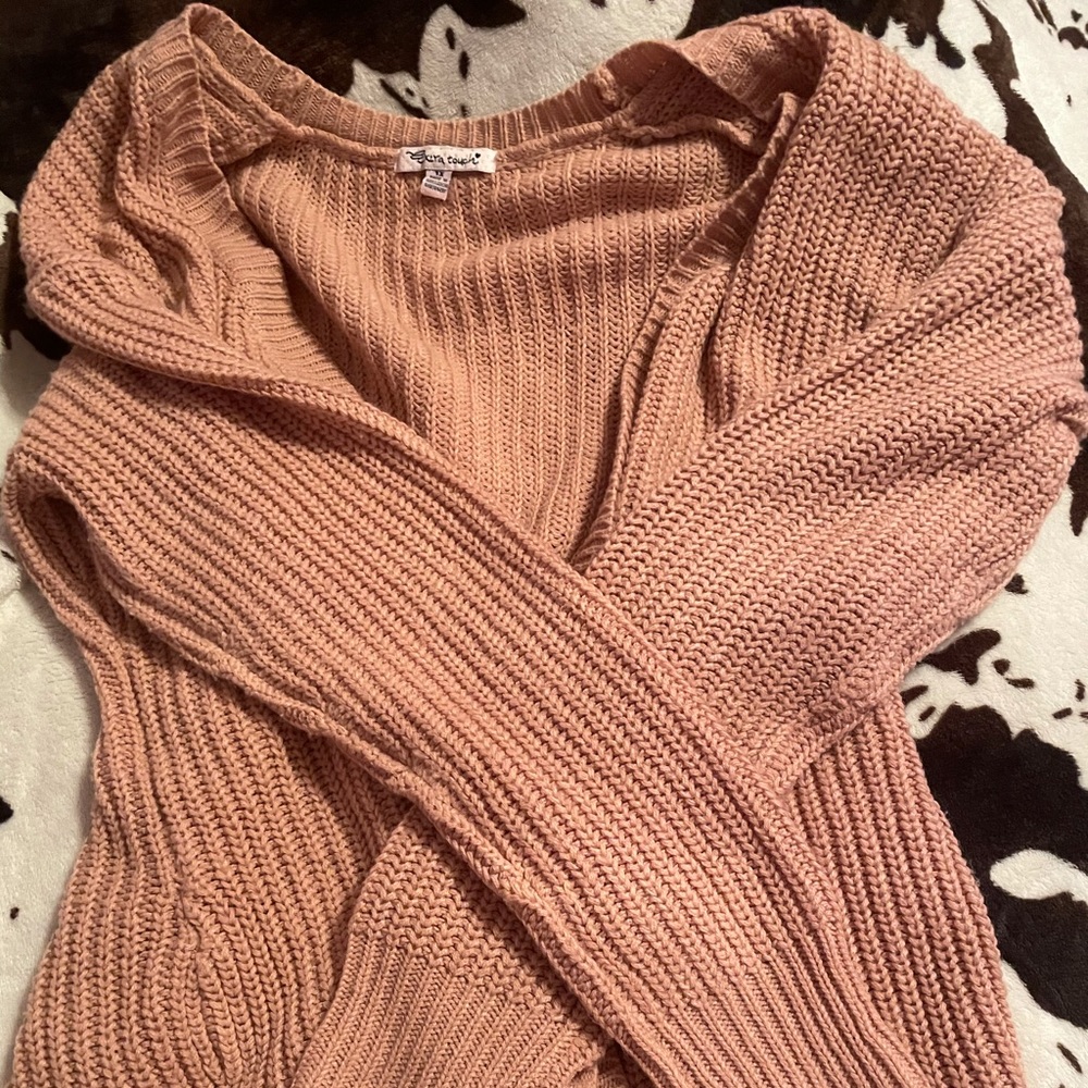 extra touch pinkish cardigan